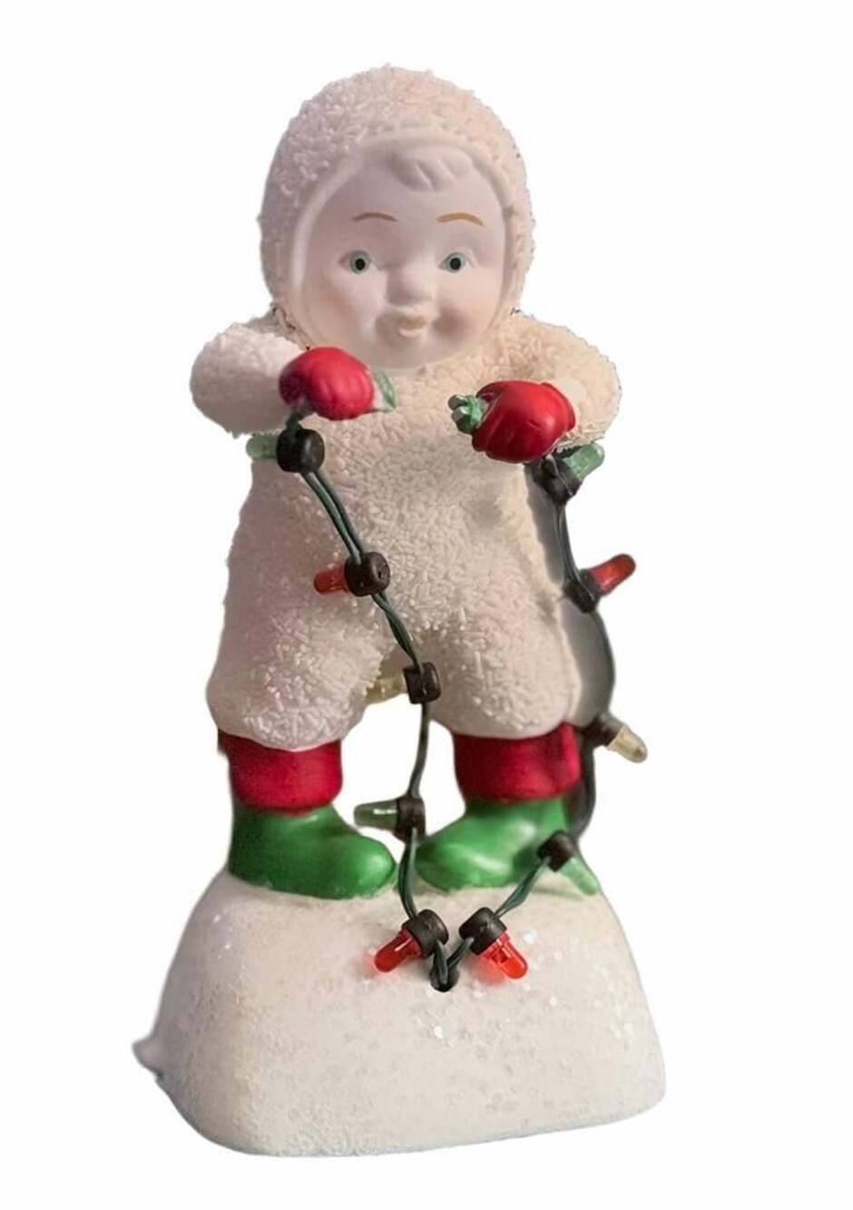 Department 56 Snowbabies Plug It In Baby Figurine